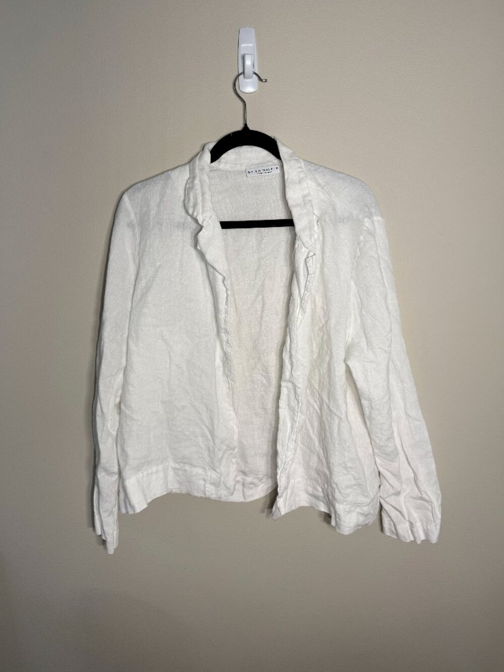 Bryn Walker 100% linen open front jacket cardigan large